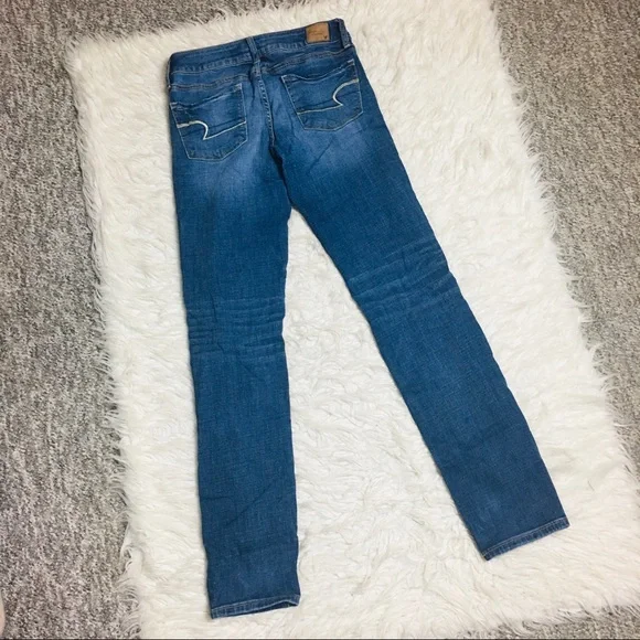 American Eagle Outfitters Skinny Jeans Ripped Size 4 - Picture 7 of 15